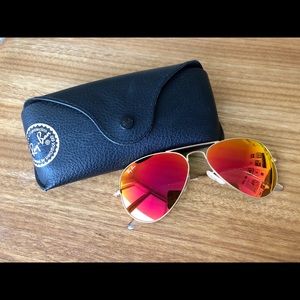 LIKE NEW - Ray Ban Flash Aviators